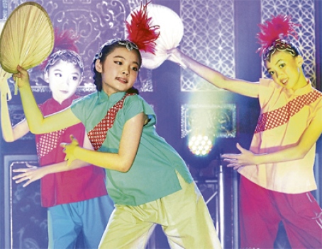 The popular fan dance, an integral part of Chinese dance culture.