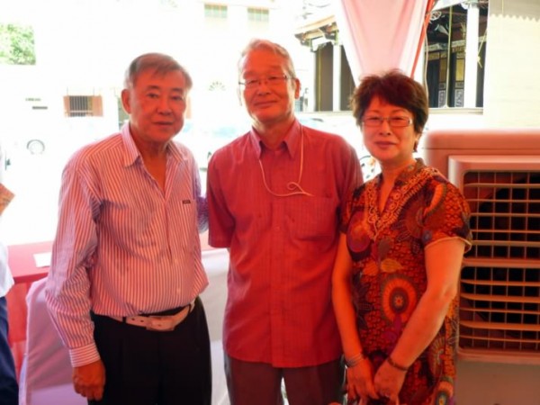 Khoo Kay Hock with well-known Japanese Artist Dr. Katsuhiro Sato and his wife at our Official Opening Ceremony.