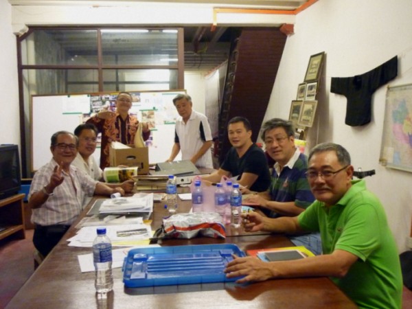 Meeting of Toon Boon Tong during the Evening of Lights at Khoo Kongsi, Penang.