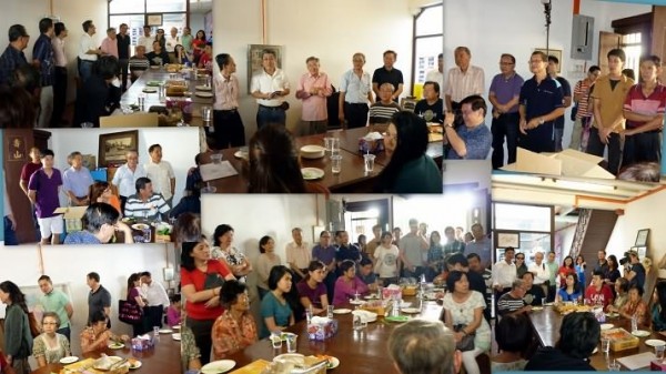 Members listening to the briefing by Peter Khoo, after a welcome speech by Khoo Kay Hock.